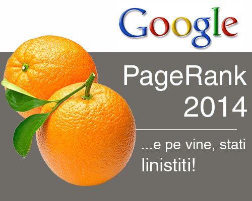 Update PageRank, de la Google!